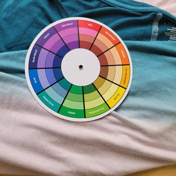 Lane Bryant Womens Top 26 28 Plus Tee Tunic Blue Ombre Comfy Casual BLU173E - Picture 7 of 7